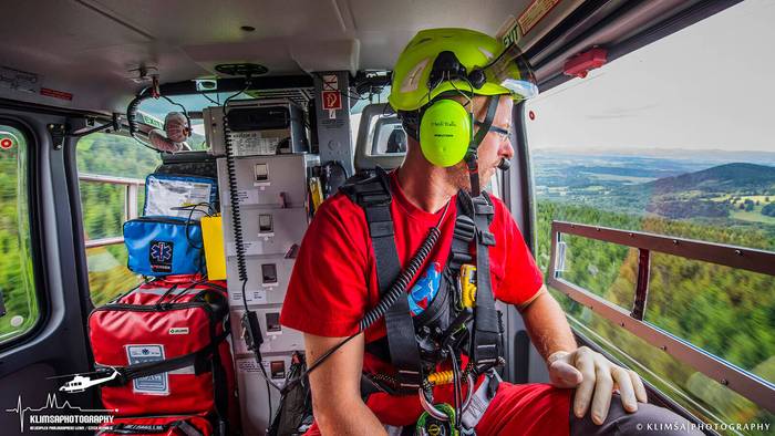Posádka vrtulníku z Letecké záchranné služby Liberec